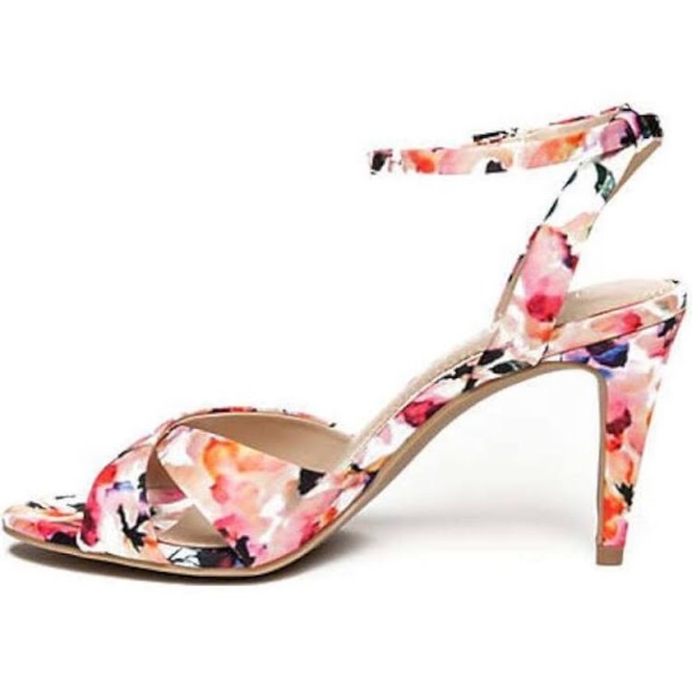 Rampage Floral Strappy Heels